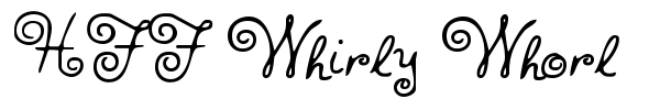 HFF Whirly Whorl font preview